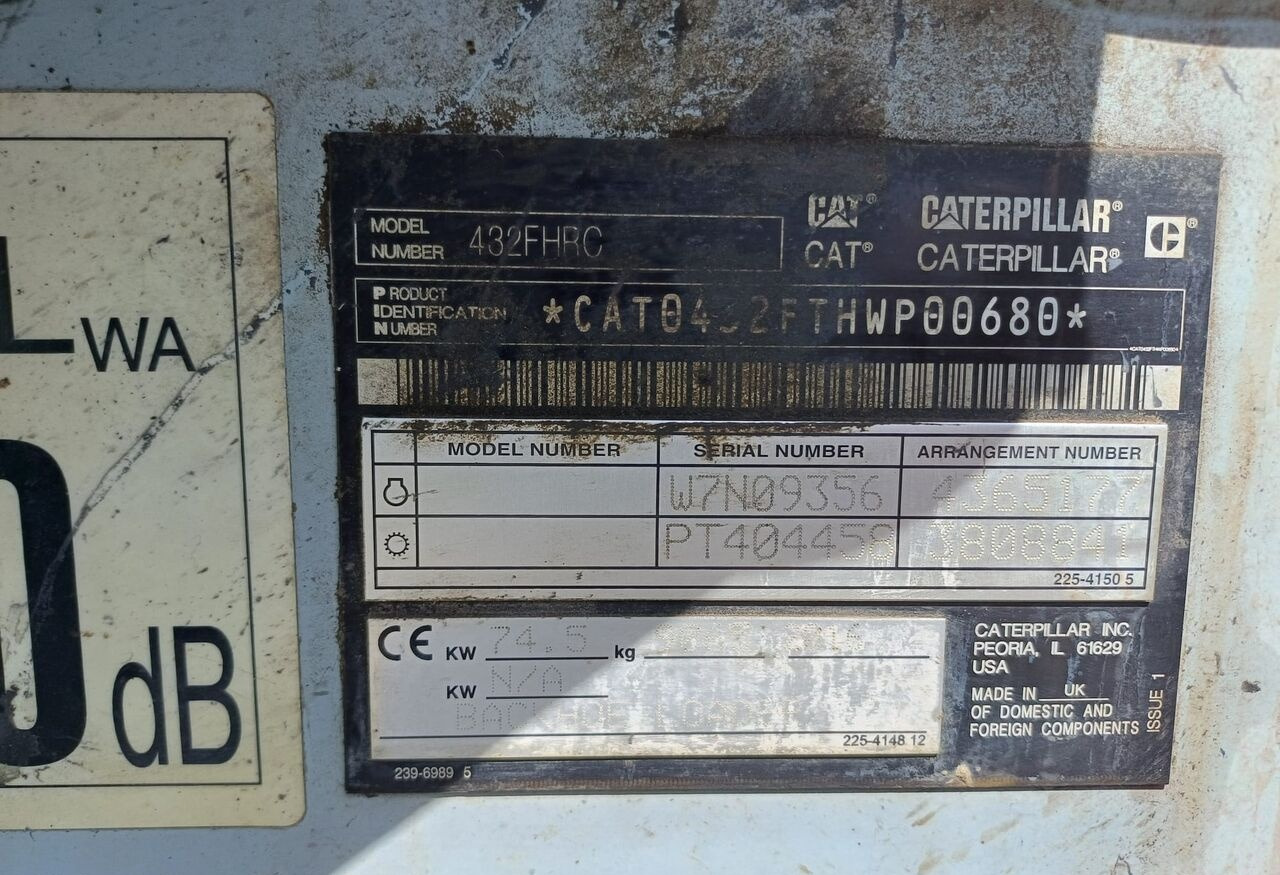 Kotrórakodó Caterpillar 432F: 7 kép.