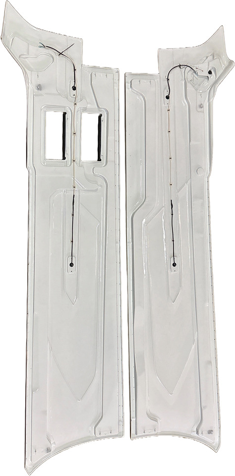 DAF XG XG+ XF ZIJSKIRT SET WB 4000mm 2022- COLOR CRISTAL WHITE , E1980,COMPLEET MET BEVESTIGING. 000217C1B - Lökhárító - Teherautó: 2 kép. DAF XG XG+ XF ZIJSKIRT SET WB 4000mm 2022- COLOR CRISTAL WHITE , E1980,COMPLEET MET BEVESTIGING. 000217C1B - Lökhárító - Teherautó: 2 kép.