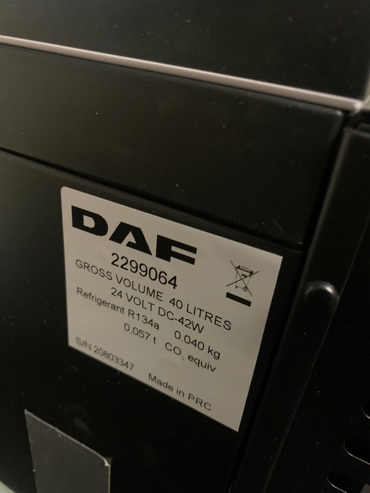 Új Fülke és belső tér - Teherautó FRIGIDER DAF XF EURO 6 KOELBOX 40 LTR 2133309: 8 kép.