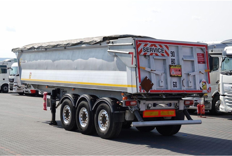 Benalu WYWROTKA 27 m3 / ALUMINIOWA / HYDRAULICZNA KLAPA / 2 OSIE PODNOS - Félpótkocsi billenőplatós: 3 kép. Benalu WYWROTKA 27 m3 / ALUMINIOWA / HYDRAULICZNA KLAPA / 2 OSIE PODNOS - Félpótkocsi billenőplatós: 3 kép.