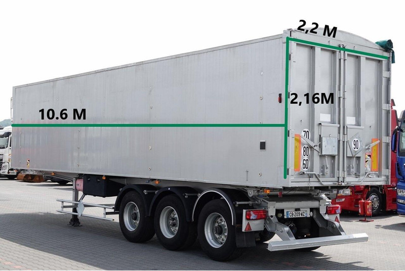 Benalu WYWROTKA 57 m3 / OŚ PODNOSZONA / SPROWADZONA / MAŁO UŻYWANA / S - Félpótkocsi billenőplatós: 3 kép. Benalu WYWROTKA 57 m3 / OŚ PODNOSZONA / SPROWADZONA / MAŁO UŻYWANA / S - Félpótkocsi billenőplatós: 3 kép.