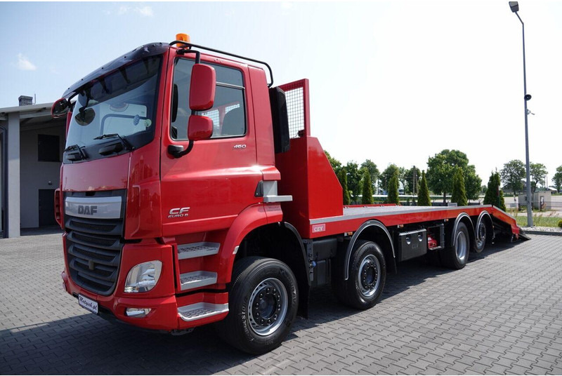 DAF CF 460 / 8x2/ LAWETA / PLATFORMA / NAJAZDY HYDRAULICZNE / WYCIĄ - Vontató: 3 kép. DAF CF 460 / 8x2/ LAWETA / PLATFORMA / NAJAZDY HYDRAULICZNE / WYCIĄ - Vontató: 3 kép.