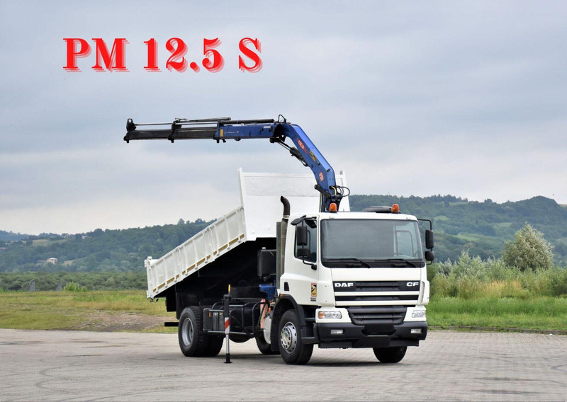 DAF CF 75.310 - Billenőplatós teherautó, Darus autó: 1 kép. DAF CF 75.310 - Billenőplatós teherautó, Darus autó: 1 kép.