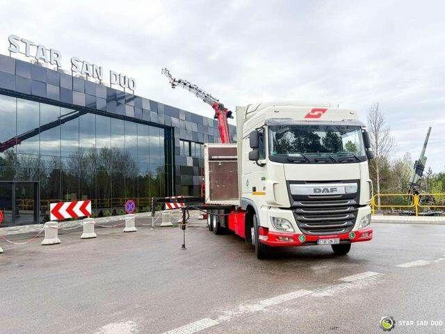 DAF XF 440 6x2 Fassi F365 FLY JIBCranePallet Grippe - Platós teherautó, Darus autó: 2 kép. DAF XF 440 6x2 Fassi F365 FLY JIBCranePallet Grippe - Platós teherautó, Darus autó: 2 kép.
