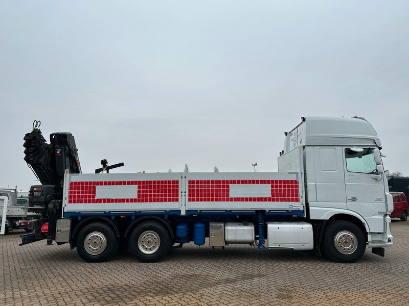 Platós teherautó, Darus autó DAF XF 510 LL 6x2 Crane Hiab 262 E-8: 7 kép.