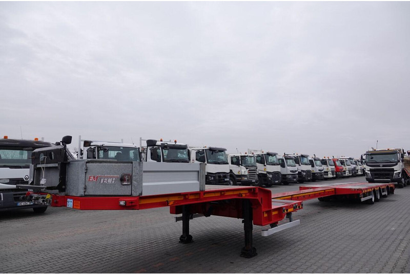 Emtech NACZEPA LAWETA / NISKOPODWOZIE / ROZCIĄGANA / DŁUGOŚĆ : 16 M / - Pótkocsi mélybölcsős: 4 kép. Emtech NACZEPA LAWETA / NISKOPODWOZIE / ROZCIĄGANA / DŁUGOŚĆ : 16 M / - Pótkocsi mélybölcsős: 4 kép.