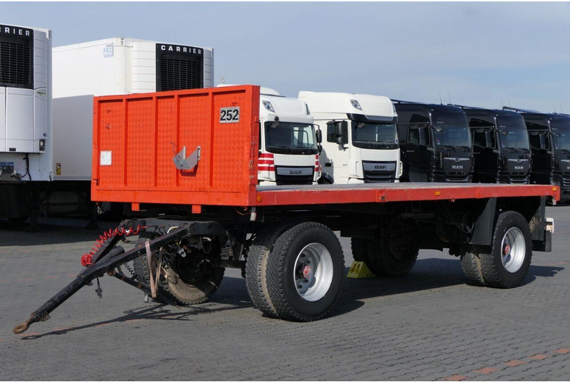 Fruehauf CODER / PRZYCZEPA DO BUDOWLANKI / Długość : 6 M / waga: 3900 kg - Platós pótkocsi: 2 kép. Fruehauf CODER / PRZYCZEPA DO BUDOWLANKI / Długość : 6 M / waga: 3900 kg - Platós pótkocsi: 2 kép.