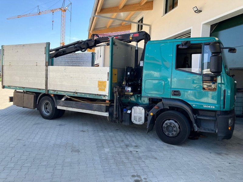 Iveco 120E25 M122 KRAN RETARDER 2xAHK KLIMA - Platós teherautó, Darus autó: 4 kép. Iveco 120E25 M122 KRAN RETARDER 2xAHK KLIMA - Platós teherautó, Darus autó: 4 kép.