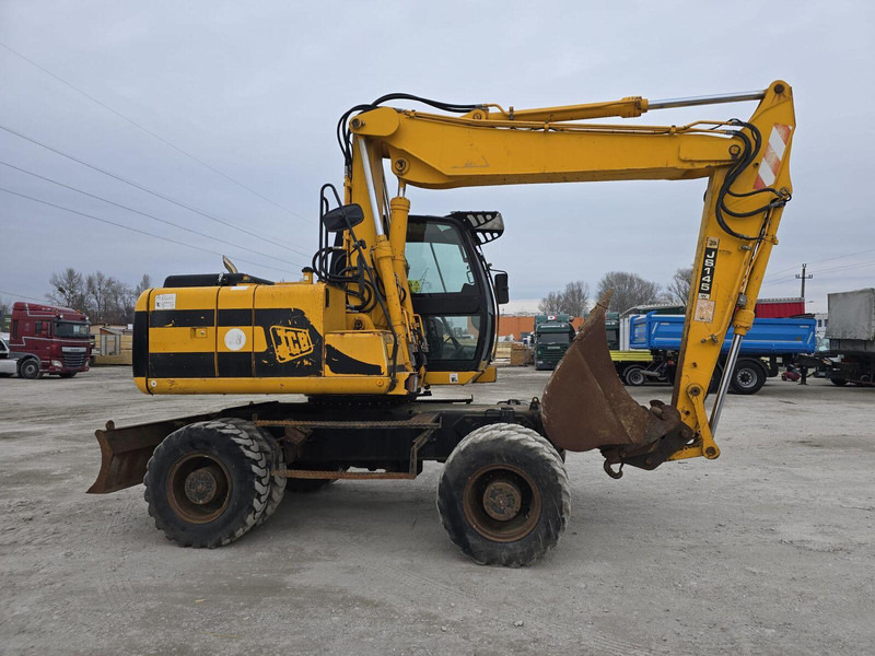 JCB JS 145W - Rubber wheel excavator - Gumikerekes kotró: 1 kép. JCB JS 145W - Rubber wheel excavator - Gumikerekes kotró: 1 kép.