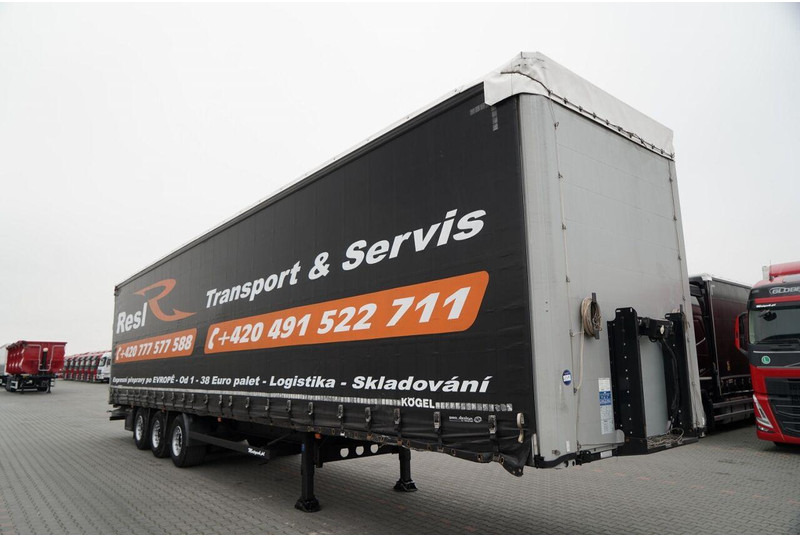 Kögel FIRANKA / MEGA / OŚ PODNOSZONA / OSIE SAF / DACH PODNOSZONY / LO - Ponyvás félpótkocsi: 2 kép. Kögel FIRANKA / MEGA / OŚ PODNOSZONA / OSIE SAF / DACH PODNOSZONY / LO - Ponyvás félpótkocsi: 2 kép.