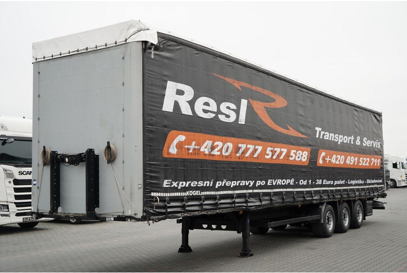 Kögel FIRANKA / MEGA / OŚ PODNOSZONA / OSIE SAF / DACH PODNOSZONY / LO - Ponyvás félpótkocsi: 3 kép. Kögel FIRANKA / MEGA / OŚ PODNOSZONA / OSIE SAF / DACH PODNOSZONY / LO - Ponyvás félpótkocsi: 3 kép.