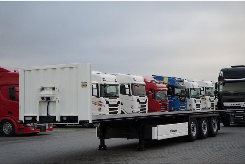 Krone / NACZEPA PLATFORMA / OŚ PODNOSZONA / KOSZ NA PALETY - Platós félpótkocsi: 2 kép. Krone / NACZEPA PLATFORMA / OŚ PODNOSZONA / KOSZ NA PALETY - Platós félpótkocsi: 2 kép.