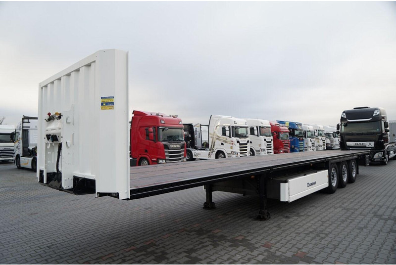 Krone / NACZEPA PLATFORMA / OŚ PODNOSZONA / KOSZ NA PALETY - Platós félpótkocsi: 3 kép. Krone / NACZEPA PLATFORMA / OŚ PODNOSZONA / KOSZ NA PALETY - Platós félpótkocsi: 3 kép.