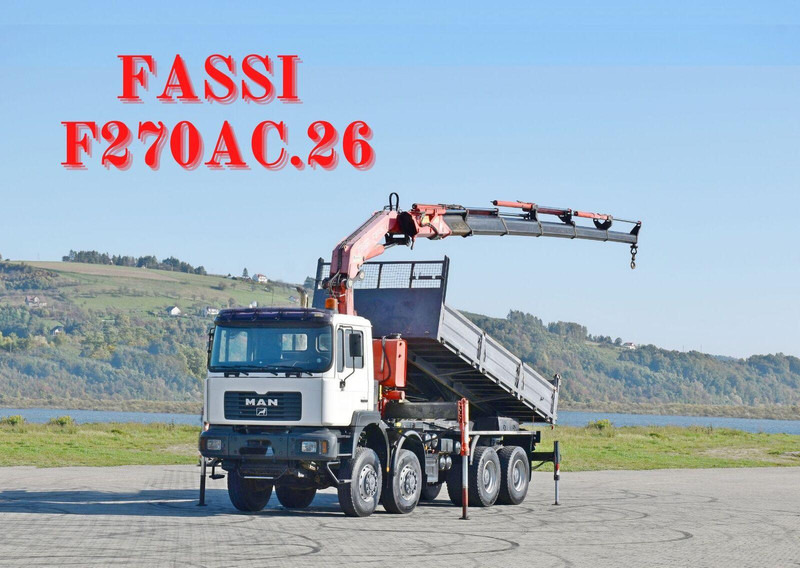 MAN 41.460 *FASSI F270AC.26 * 8x8 ! TOPZUSTAND - Billenőplatós teherautó, Darus autó: 1 kép. MAN 41.460 *FASSI F270AC.26 * 8x8 ! TOPZUSTAND - Billenőplatós teherautó, Darus autó: 1 kép.