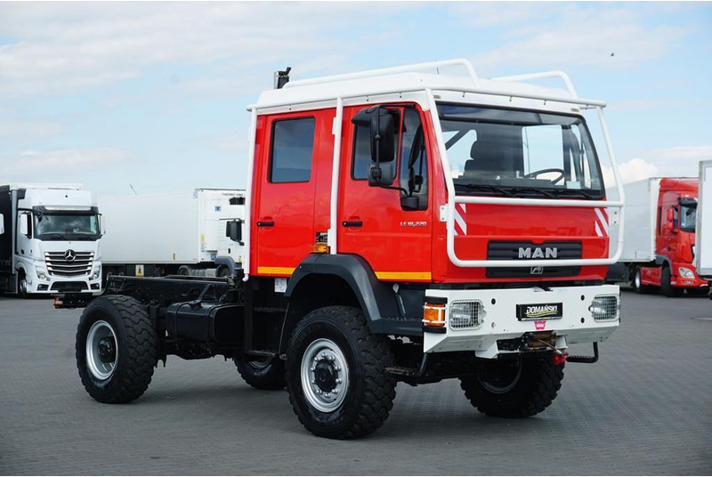 MAN LE 220 / 4 X 4 / DOKA / DO ZABUDOWY / KAMPER - Alvaz teherautó: 1 kép. MAN LE 220 / 4 X 4 / DOKA / DO ZABUDOWY / KAMPER - Alvaz teherautó: 1 kép.