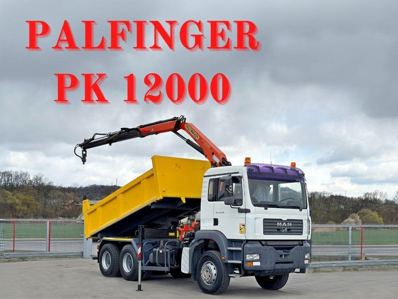 MAN TGA 33.350 * PK 12000 *6x4 * TOPZUSTAND - Billenőplatós teherautó, Darus autó: 1 kép. MAN TGA 33.350 * PK 12000 *6x4 * TOPZUSTAND - Billenőplatós teherautó, Darus autó: 1 kép.