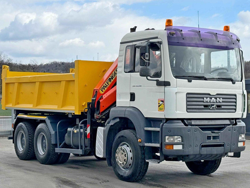 MAN TGA 33.350 * PK 12000 *6x4 * TOPZUSTAND - Billenőplatós teherautó, Darus autó: 3 kép. MAN TGA 33.350 * PK 12000 *6x4 * TOPZUSTAND - Billenőplatós teherautó, Darus autó: 3 kép.