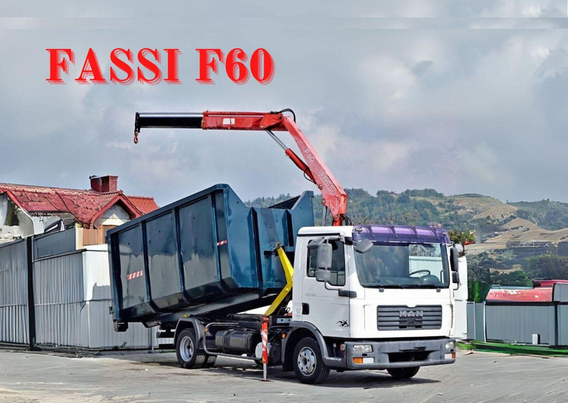 MAN TGL 7.150 + FASSI F60 * TOPZUSTAND - Billenőplatós teherautó, Darus autó: 1 kép. MAN TGL 7.150 + FASSI F60 * TOPZUSTAND - Billenőplatós teherautó, Darus autó: 1 kép.
