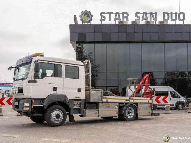 MAN TGM 13.290 4x4 BI FASSI F40B22 Crane Camper - Platós teherautó, Darus autó: 5 kép. MAN TGM 13.290 4x4 BI FASSI F40B22 Crane Camper - Platós teherautó, Darus autó: 5 kép.