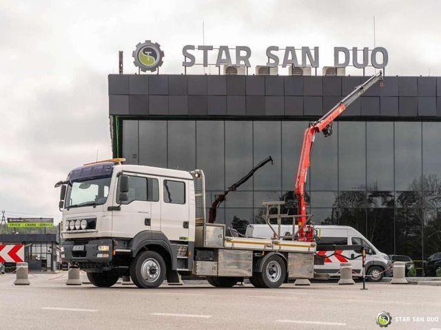 MAN TGM 13.290 4x4 FASSI F40B22 Crane Camper DOKA - Platós teherautó, Darus autó: 1 kép. MAN TGM 13.290 4x4 FASSI F40B22 Crane Camper DOKA - Platós teherautó, Darus autó: 1 kép.