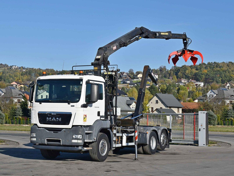 MAN TGS 26.360 - Horgos rakodó teherautó, Darus autó: 2 kép. MAN TGS 26.360 - Horgos rakodó teherautó, Darus autó: 2 kép.