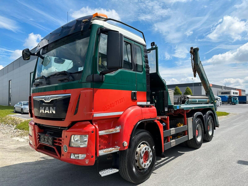 MAN TGS 26.400 - Meiller AK 16 MT Absetzkipper - Konténerszállító: 1 kép. MAN TGS 26.400 - Meiller AK 16 MT Absetzkipper - Konténerszállító: 1 kép.