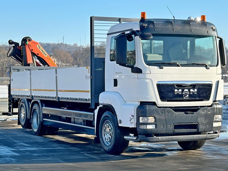 MAN TGS 26.440* PK 18001 - EH A + FUNK* TOPZUSTAND - Platós teherautó, Darus autó: 3 kép. MAN TGS 26.440* PK 18001 - EH A + FUNK* TOPZUSTAND - Platós teherautó, Darus autó: 3 kép.