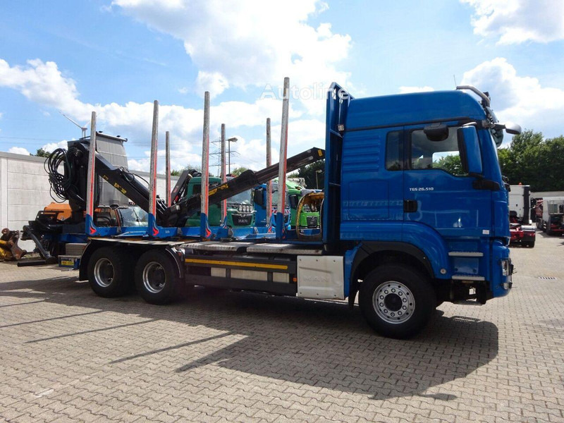 MAN TGS 26.510 - Timber truck+crane - Rönkszállító teherautó, Darus autó: 5 kép. MAN TGS 26.510 - Timber truck+crane - Rönkszállító teherautó, Darus autó: 5 kép.