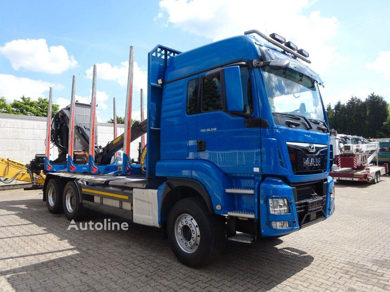 MAN TGS 26.510 - Timber truck+crane - Rönkszállító teherautó, Darus autó: 4 kép. MAN TGS 26.510 - Timber truck+crane - Rönkszállító teherautó, Darus autó: 4 kép.