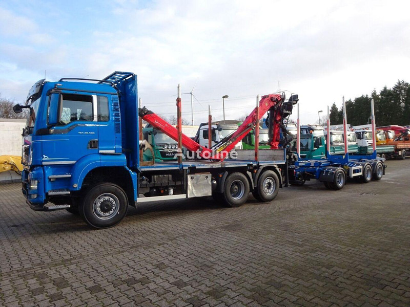 MAN TGS 28.500 6x4 Log truck + Crane Epsilon + Trailer - Rönkszállító teherautó, Darus autó: 3 kép. MAN TGS 28.500 6x4 Log truck + Crane Epsilon + Trailer - Rönkszállító teherautó, Darus autó: 3 kép.