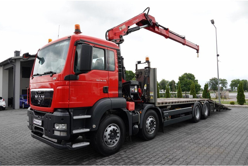 MAN TGS 35.360 / 8x2-4 / LAWETA + HDS HIAB 166 E-2 / OŚ PODNOSZONA / - Vontató: 2 kép. MAN TGS 35.360 / 8x2-4 / LAWETA + HDS HIAB 166 E-2 / OŚ PODNOSZONA / - Vontató: 2 kép.