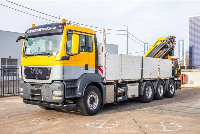 MAN TGS 35.440 8x4 Crane Palfinger PK 42002-SH - Platós teherautó, Darus autó: 1 kép. MAN TGS 35.440 8x4 Crane Palfinger PK 42002-SH - Platós teherautó, Darus autó: 1 kép.