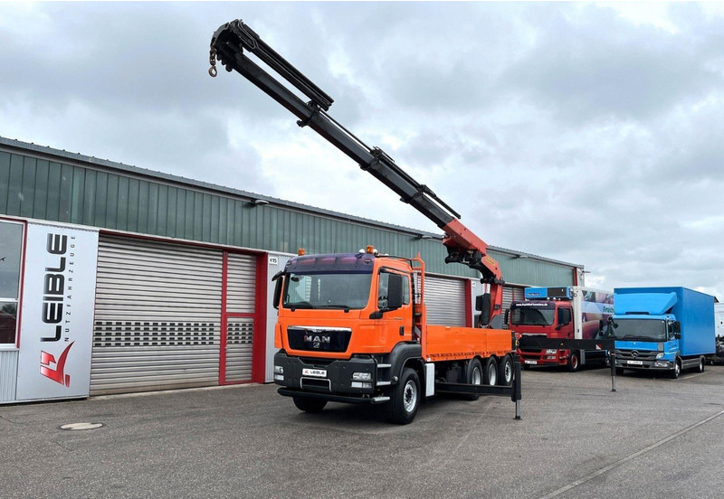 MAN TGS 35.480 8x4 Crane Palfinger PK 50002EH - Platós teherautó, Darus autó: 5 kép. MAN TGS 35.480 8x4 Crane Palfinger PK 50002EH - Platós teherautó, Darus autó: 5 kép.