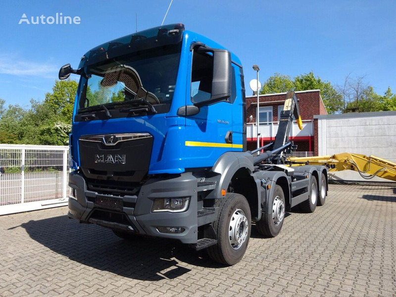 MAN TGS 35.510 Hook lift truck 8x4 - Horgos rakodó teherautó: 1 kép. MAN TGS 35.510 Hook lift truck 8x4 - Horgos rakodó teherautó: 1 kép.