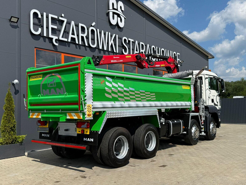 MAN TGS TGX 35.400 // 8x4 // E5 // wywrotka kiper + HDS z czerpakiem - Billenőplatós teherautó, Darus autó: 5 kép. MAN TGS TGX 35.400 // 8x4 // E5 // wywrotka kiper + HDS z czerpakiem - Billenőplatós teherautó, Darus autó: 5 kép.