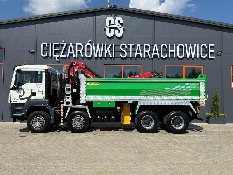MAN TGS TGX 35.400 // 8x4 // E5 // wywrotka kiper + HDS z czerpakiem - Billenőplatós teherautó, Darus autó: 3 kép. MAN TGS TGX 35.400 // 8x4 // E5 // wywrotka kiper + HDS z czerpakiem - Billenőplatós teherautó, Darus autó: 3 kép.