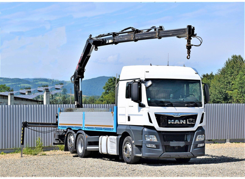 MAN TGX 26.440 - Platós teherautó, Darus autó: 2 kép. MAN TGX 26.440 - Platós teherautó, Darus autó: 2 kép.