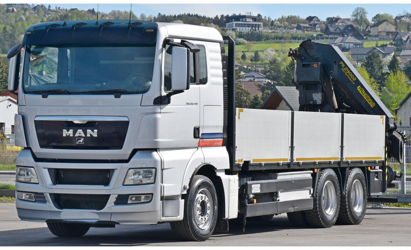 MAN TGX 26.440 Pritsche 6,40 m* PK 29002+FUNK *6x4 - Platós teherautó, Darus autó: 4 kép. MAN TGX 26.440 Pritsche 6,40 m* PK 29002+FUNK *6x4 - Platós teherautó, Darus autó: 4 kép.