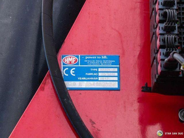 Platós teherautó, Darus autó MAN TGX 28.500 6x2 HMF 5020K-RC Fly Jib Crane: 20 kép.