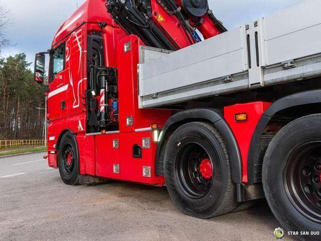 Platós teherautó, Darus autó MAN TGX 28.500 6x2 HMF 5020K-RC Fly Jib Crane: 19 kép.