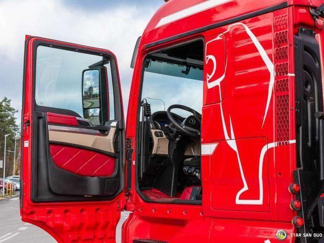 Platós teherautó, Darus autó MAN TGX 28.500 6x2 HMF 5020K-RC Fly Jib Crane: 12 kép.