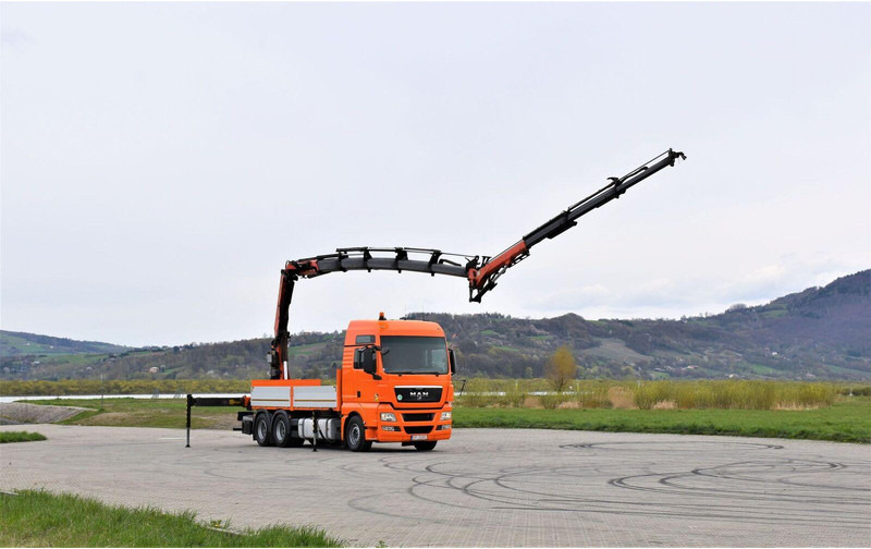 MAN TGX 28.540 JIB PJ060/FUNK - Platós teherautó, Darus autó: 2 kép. MAN TGX 28.540 JIB PJ060/FUNK - Platós teherautó, Darus autó: 2 kép.