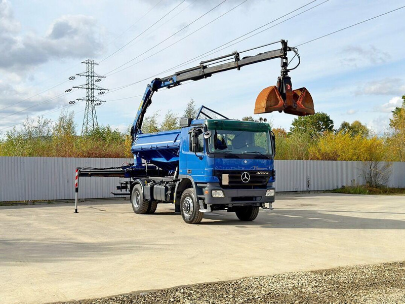 Mercedes-Benz ACTROS 1841 * PK 10501 + FUNK * TOP * 4x4 - Billenőplatós teherautó, Darus autó: 4 kép. Mercedes-Benz ACTROS 1841 * PK 10501 + FUNK * TOP * 4x4 - Billenőplatós teherautó, Darus autó: 4 kép.
