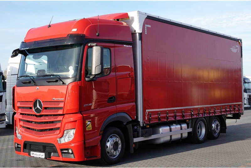 Mercedes-Benz ACTROS 25 480 - Ponyvás teherautó: 1 kép. Mercedes-Benz ACTROS 25 480 - Ponyvás teherautó: 1 kép.