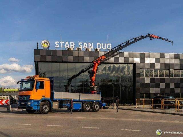 Mercedes-Benz ACTROS 2541 6x2 Palfinger PK 34002 Crane Winch - Platós teherautó, Darus autó: 3 kép. Mercedes-Benz ACTROS 2541 6x2 Palfinger PK 34002 Crane Winch - Platós teherautó, Darus autó: 3 kép.