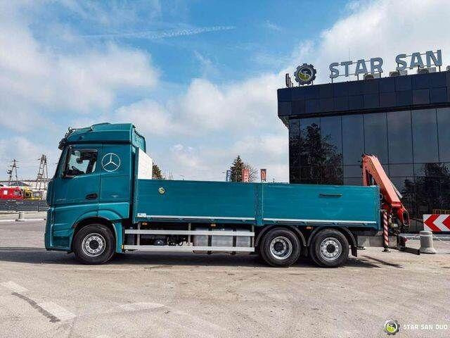 Platós teherautó, Darus autó Mercedes-Benz ACTROS 2545 6x2 Palfinger PK 16001 HDS Crane: 8 kép. Platós teherautó, Darus autó Mercedes-Benz ACTROS 2545 6x2 Palfinger PK 16001 HDS Crane: 8 kép.