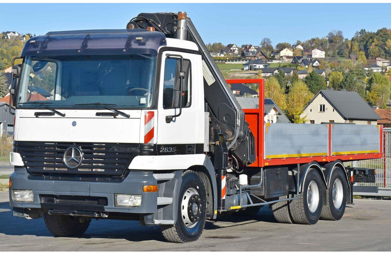 Mercedes-Benz ACTROS 2635 Pritsche - Platós teherautó, Darus autó: 4 kép. Mercedes-Benz ACTROS 2635 Pritsche - Platós teherautó, Darus autó: 4 kép.