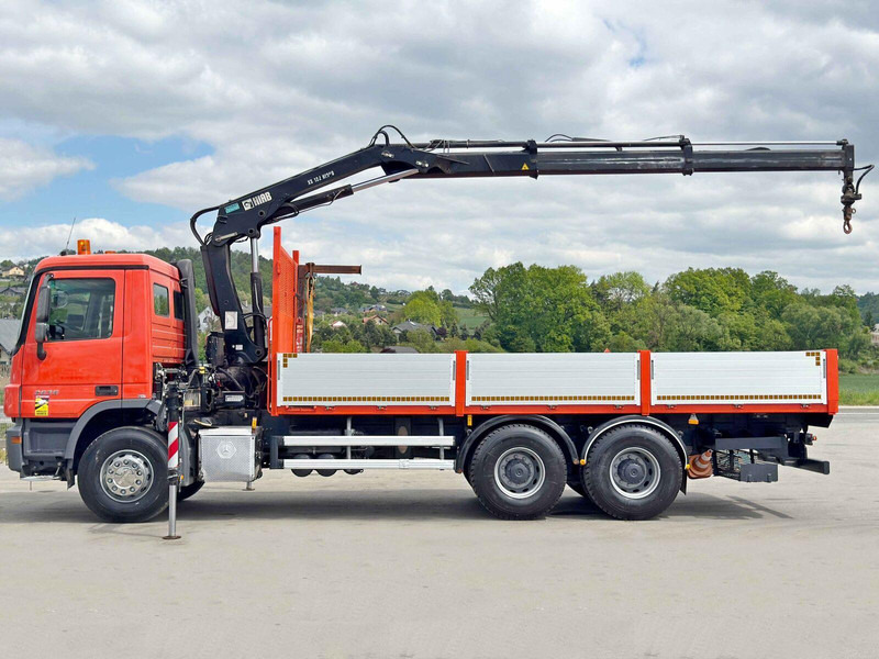 Mercedes-Benz ACTROS 2636 *HIAB 122 BS-2 HIDUO + FUNK/6x4 * TOP - Platós teherautó, Darus autó: 5 kép. Mercedes-Benz ACTROS 2636 *HIAB 122 BS-2 HIDUO + FUNK/6x4 * TOP - Platós teherautó, Darus autó: 5 kép.