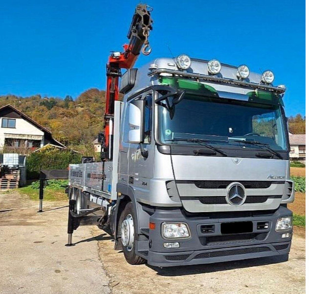 Mercedes-Benz ACTROS 2641 6x2 Crane PALFINGER PK 36002 - Platós teherautó, Darus autó: 2 kép. Mercedes-Benz ACTROS 2641 6x2 Crane PALFINGER PK 36002 - Platós teherautó, Darus autó: 2 kép.