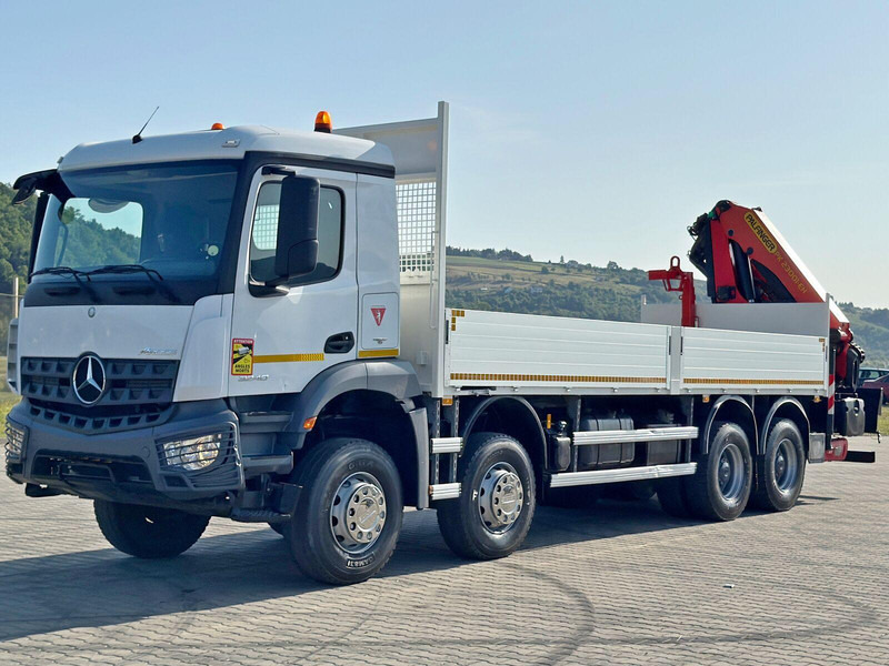 Mercedes-Benz ACTROS 3240 * PK 23001 - EH C+ FUNK / 8x4 * TOP - Platós teherautó, Darus autó: 3 kép. Mercedes-Benz ACTROS 3240 * PK 23001 - EH C+ FUNK / 8x4 * TOP - Platós teherautó, Darus autó: 3 kép.